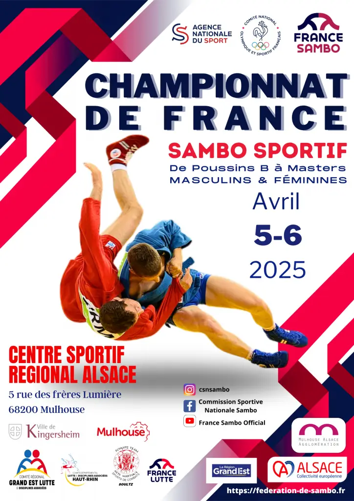 Championnat de France de Sambo Sportif Mulhouse 2025